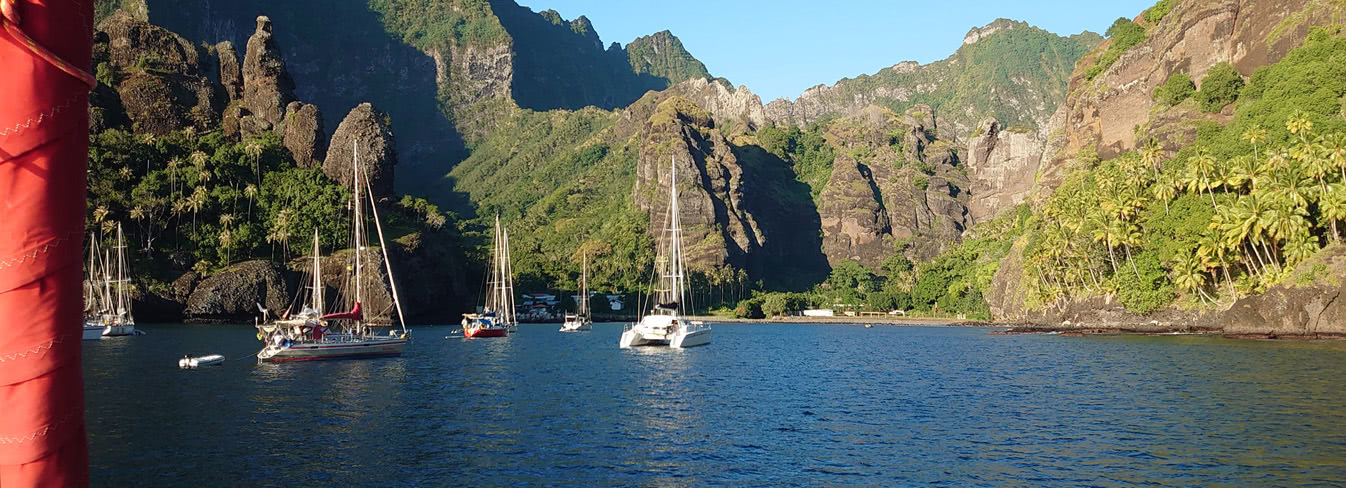 Imposante Landschaft in Fatu Hiva - Marquesas