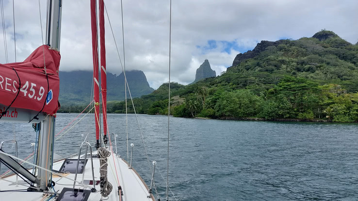 Hoch- und Tiefpunkt in Moorea - Gesellschaftsinseln