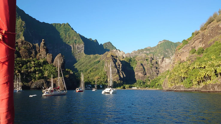 Imposante Landschaft in Fatu Hiva - Marquesas
